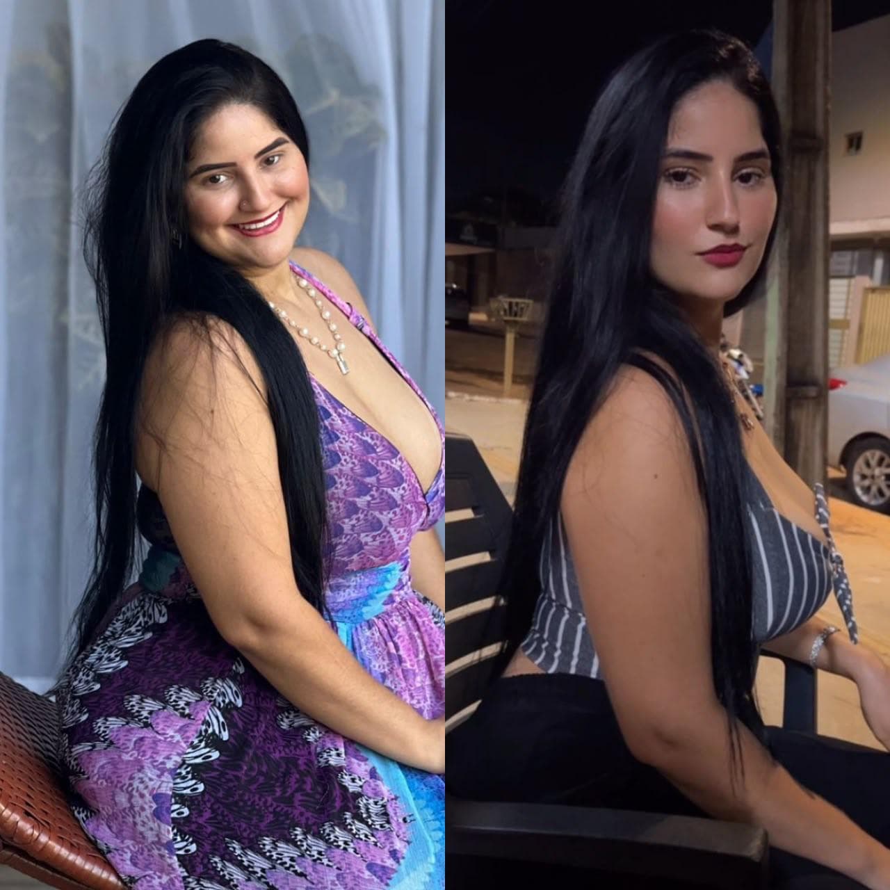 Evolução visual de Layra Vitória